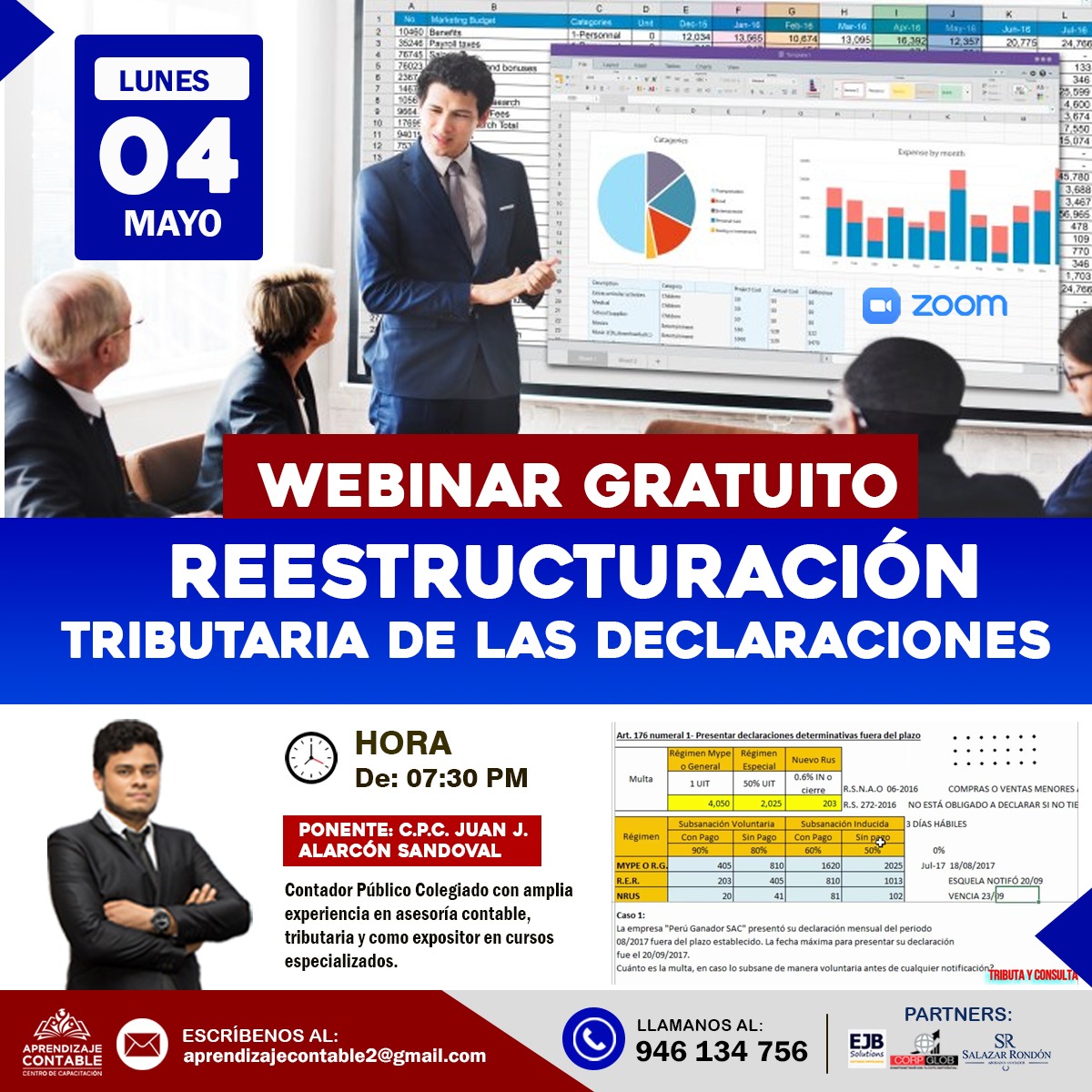 Webinar REESTRUCTURACIÓN TRIBUTARIA DE LAS DECLARACIONES
